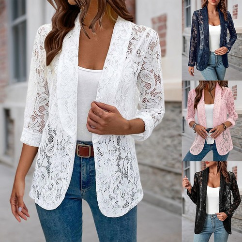 Damen spitze blazer jacke - damen,