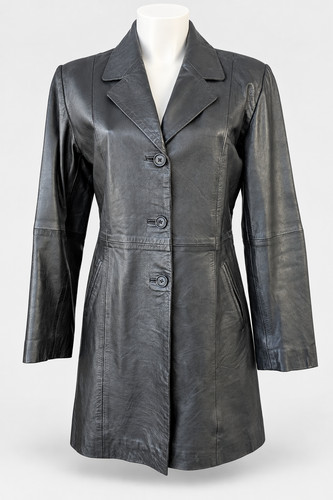 Coole jacke leder schwarz - leder,